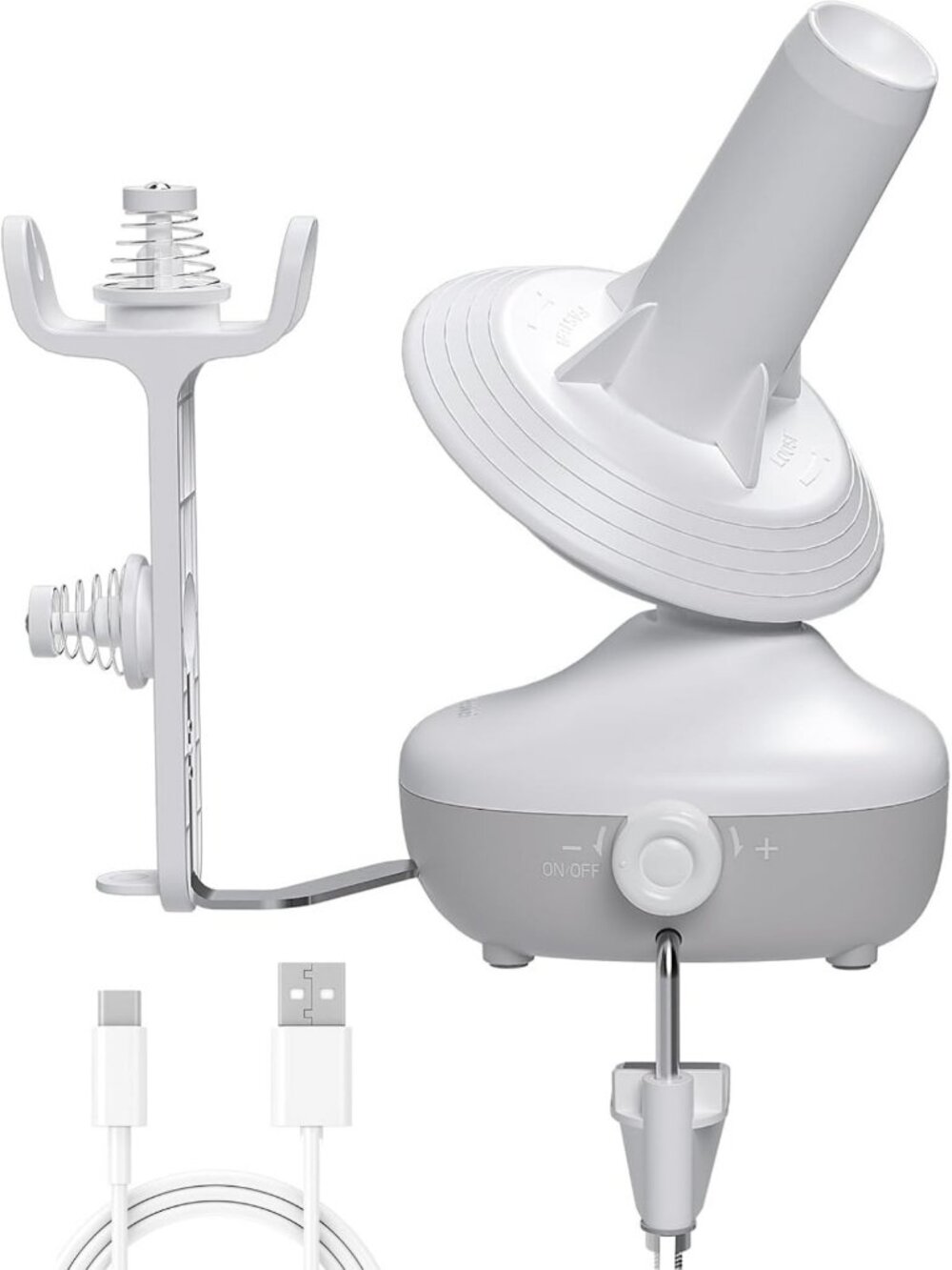 Electric Yarn Winder - Auto Compact Cake Winding Tool for Knitting Enthusiasts